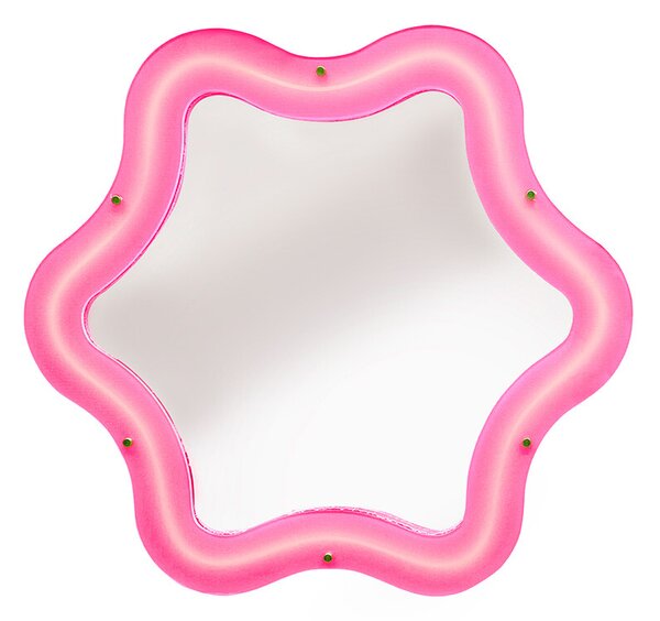 SelettiSeletti - Supercurve Mirror w/Bright Frame 85,5x77,5x4 Roza/Mirror Seletti