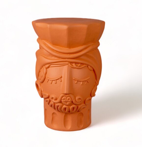 SelettiSeletti - Testa Di Moro Man Stool Terracotta Seletti