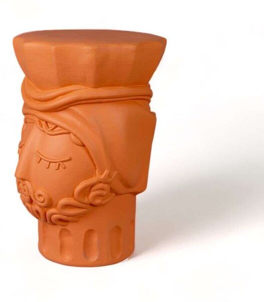 SelettiSeletti - Testa Di Moro Man Stool Terracotta Seletti