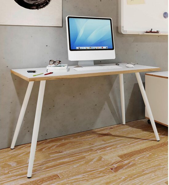 P & B Pisalna Miza Salia T50, Barva Hrasta, Bela, 110x50cm