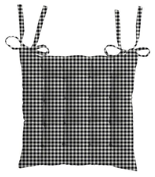Mömax Sedežna Blazina Vichy, Črna, Ca. 40/40 Cm