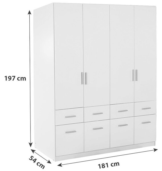 Premium Living Omara Za Oblačila Celle, Bela, Š. 181 Cm