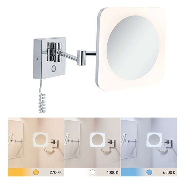 Paulmann - Jora LED Vanity Stenska Svetilka IP44 Krom/Bela/Mirror Paulmann