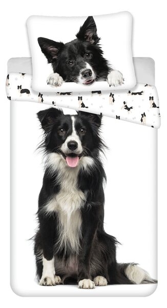 Enojna bombažna otroška posteljnina 140x200 cm Border Collie – Jerry Fabrics