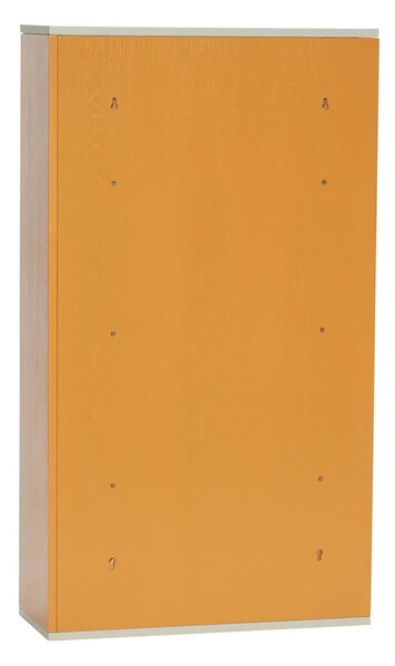 Oranžna stenska polica iz masivnega jesena 60x109 cm Apollo – Hübsch