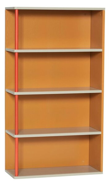 Oranžna stenska polica iz masivnega jesena 60x109 cm Apollo – Hübsch