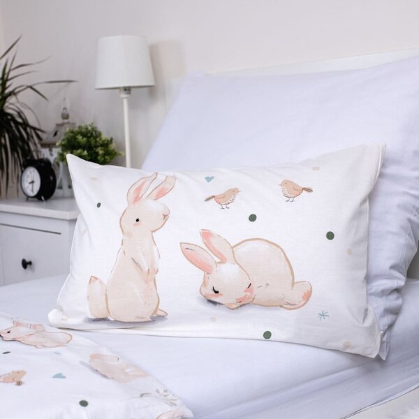 Bombažna otroška posteljnina za otroško posteljico 100x135 cm Bunnies – Jerry Fabrics