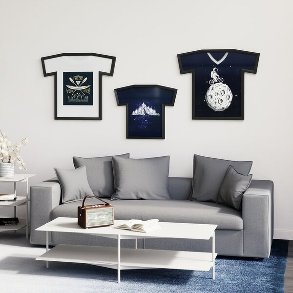 Črn plastičen stenski okvir 62x72 cm T-Frame – Umbra