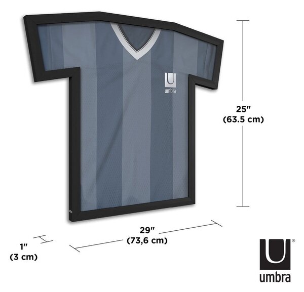 Črn plastičen stenski okvir 62x72 cm T-Frame – Umbra