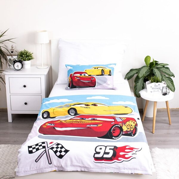 Bombažna otroška posteljnina za otroško posteljico 100x135 cm Cars – Jerry Fabrics