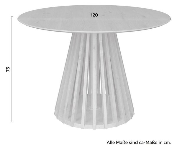 Bessagi Home Jedilna Miza Ennio, Ø 120cm, Barva Hrasta