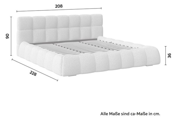 Bessagi Home Oblazinjena Postelja Marija, Rjava, 180x200