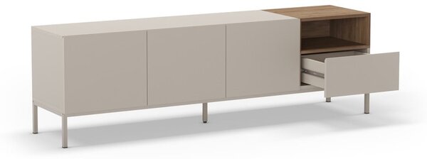 Kremno bela TV omarica 180x55 cm Cailin – Marckeric