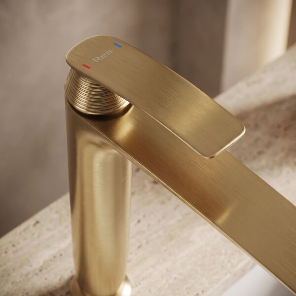 Mešalnik za umivalnik PREMIUM REA Como Brush Gold High