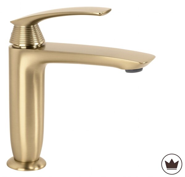 Mešalnik za umivalnik PREMIUM REA Como Brush Gold Low
