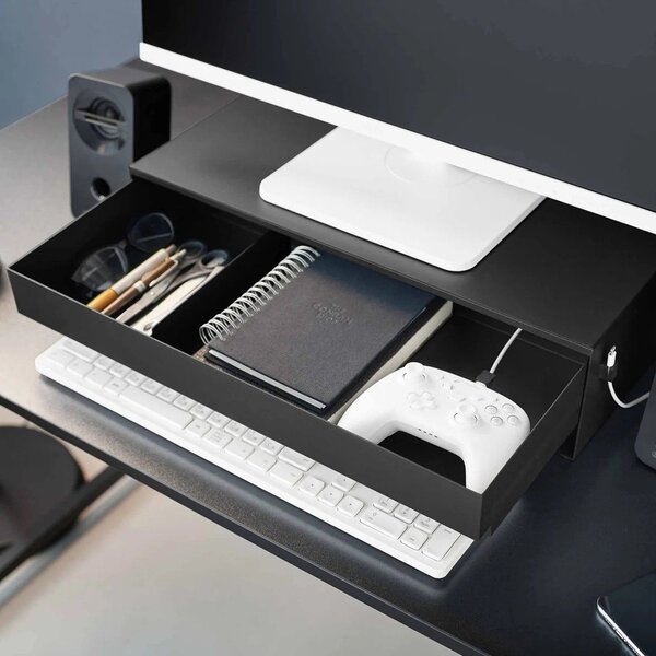 Črno kovinsko stojalo za monitor Tower – YAMAZAKI