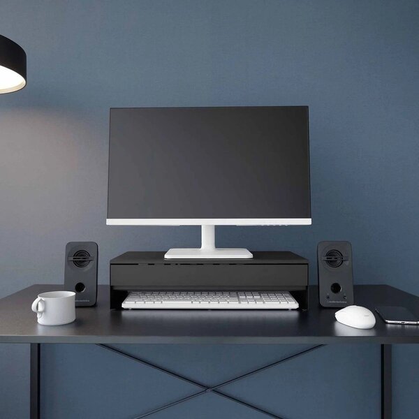 Črno kovinsko stojalo za monitor Tower – YAMAZAKI