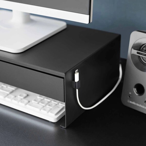 Črno kovinsko stojalo za monitor Tower – YAMAZAKI