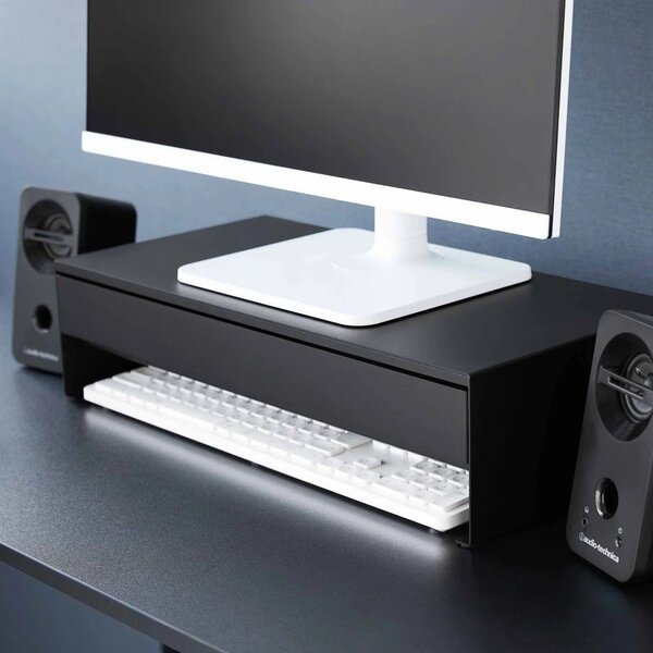 Črno kovinsko stojalo za monitor Tower – YAMAZAKI