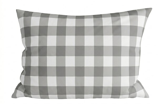Prevleka za vzglavnik iz mikrovlaken COUNTRY CHECK 70x90 cm, zeleno-siva