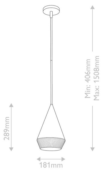 VISEČA SVETILKA Alora Mood 28,9/18,1 cm 60 W E27