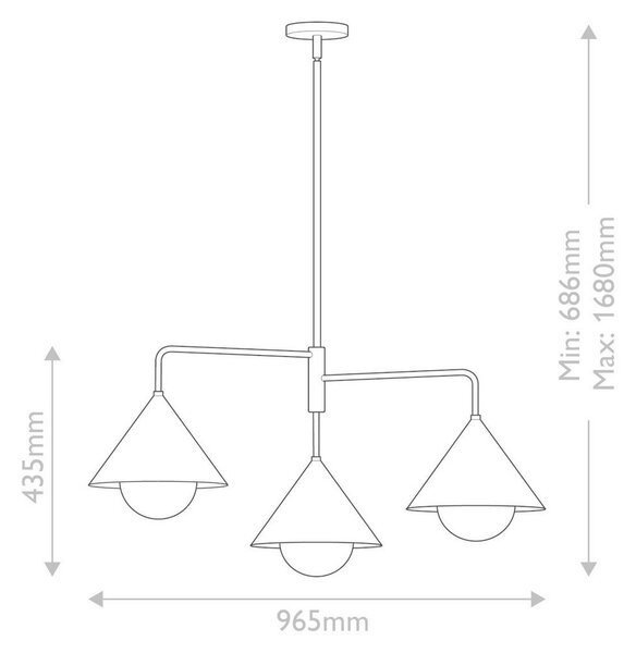 LESTENEC Alora Mood 43,5/96,5 cm 60 W E27
