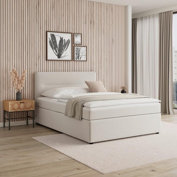 Bessagi Home Postelja Z Vzmetnico Marco, 140x200, Krem Barve