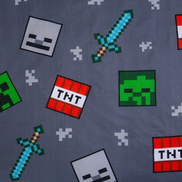 Enojna bombažna otroška posteljnina 140x200 cm Minecraft "We got this" – Jerry Fabrics