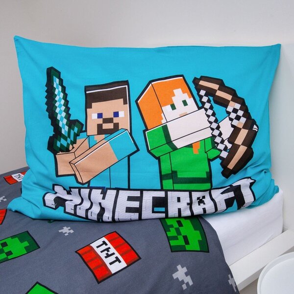 Enojna bombažna otroška posteljnina 140x200 cm Minecraft "We got this" – Jerry Fabrics