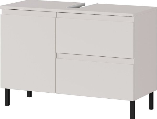Kremno bela nizka omarica za pod umivalnik 80x56 cm Salinas – Germania