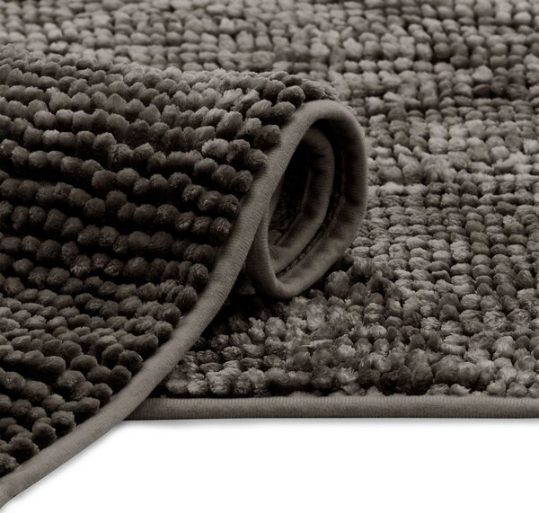 Temno siva kopalniška preproga 70x120 cm Bati – Restilo