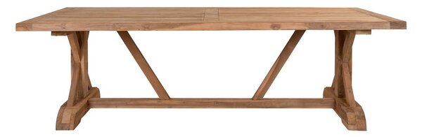 Vrtna miza iz masivnega tika 100x240 cm Volos – House Nordic