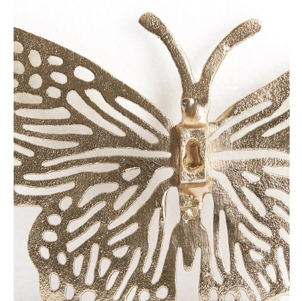 Kovinska stenska dekoracija 26x16 cm Butterfly – Light & Living