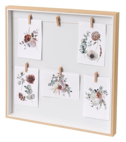 Stenski okvir v naravni barvi 43x43 cm – Casa Selección