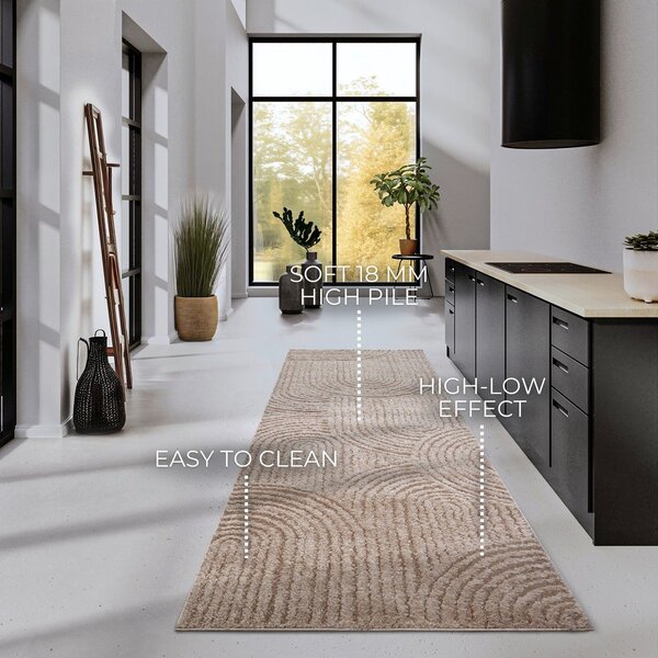 Bež tekač 80x240 cm Chappe Beige – Elle Decoration