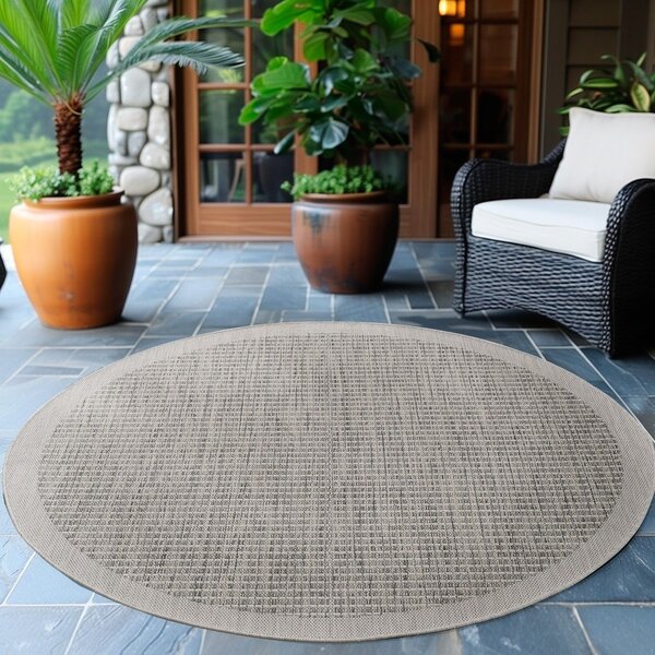 Siva okrogla zunanja preproga ø 120 cm Giza – Ayyildiz Carpets