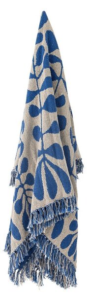 Modra odeja 130x160 cm Nevine – Bloomingville