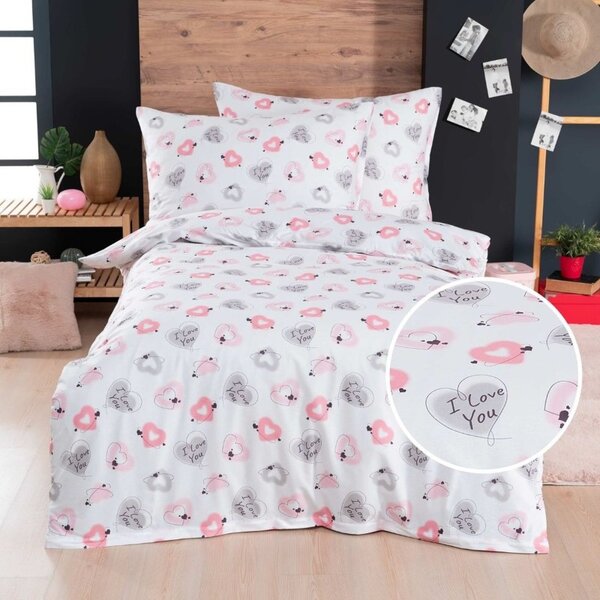 Bombažna posteljnina Lovely EMI, Standardni enojni posteljni komplet vključuje 1x 140x200 + 1x 70x90