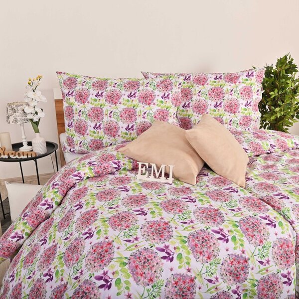 Bombažna posteljnina Cindy EMI, Standardni enojni posteljni komplet vključuje 1x 140x200 + 1x 70x90