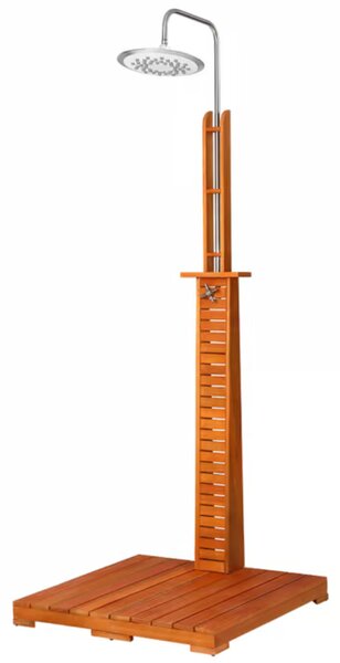 Vrtni tuš TAHITI iz evkaliptusovega lesa, 223 cm, rjava/srebrna Casaria