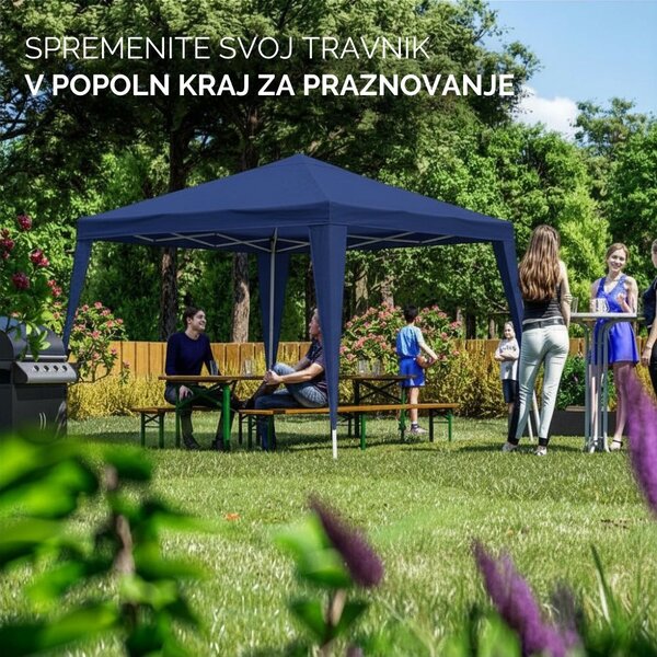 Paviljon za zabave CAPRI, 3x3 m, modra Casaria