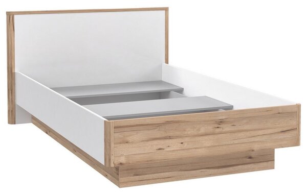 Xora Postelja Tess, Bela, Barva Hrasta, 120x200