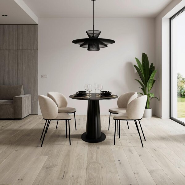 Bessagi Home Jedilna Miza Thiago, Črna, 160x90