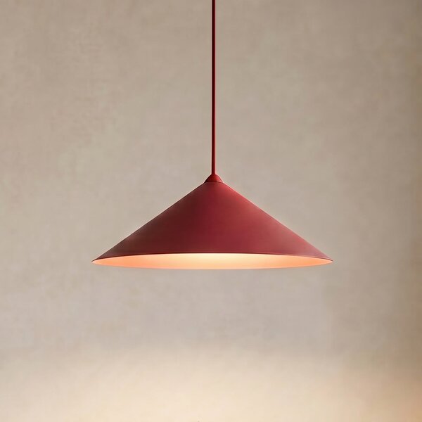 TK Lighting Visoka svetilka Lume L, bordo rdeča, kovina, Ø 40 cm, GX53, zatemnjen, Rdeča, Dnevna soba / jedilnica, Kovina, Sodobni