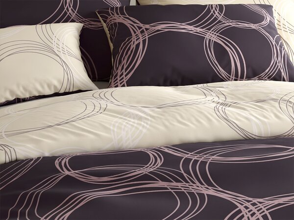 Bombažna posteljnina BUBBLES BLEND črna Dimenzije posteljnine: 70 x 90 cm | 140 x 200 cm