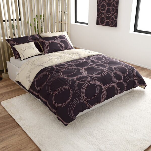 Bombažna posteljnina BUBBLES BLEND črna Dimenzije posteljnine: 70 x 90 cm | 140 x 200 cm