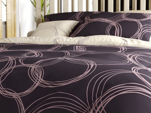 Bombažna posteljnina BUBBLES BLEND črna Dimenzije posteljnine: 70 x 90 cm | 140 x 200 cm