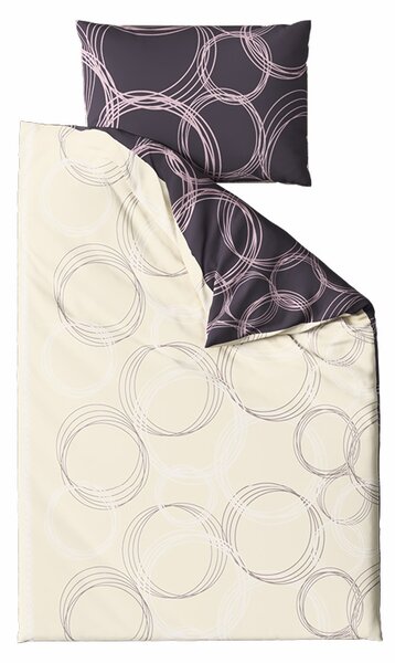Bombažna posteljnina BUBBLES BLEND črna Dimenzije posteljnine: 70 x 90 cm | 140 x 200 cm
