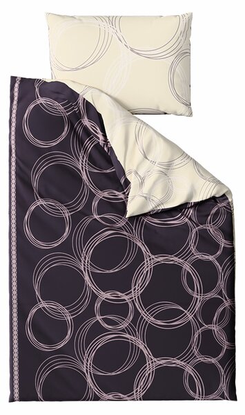 Bombažna posteljnina BUBBLES BLEND črna Dimenzije posteljnine: 70 x 90 cm | 140 x 200 cm