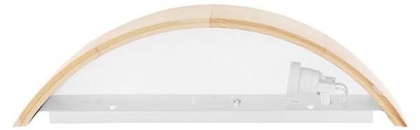 TEMAR LIGHTING Stenna svetilka Cleo D1DR410, borov les, dolžina 41 cm, E27, zatemnjen, Les, Dnevna soba / jedilnica, Les, Sodobni